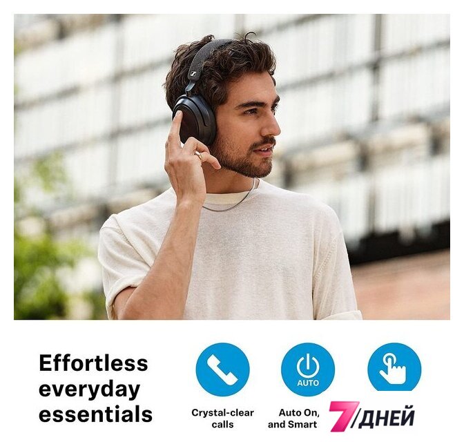 Наушники Sennheiser Momentum 4 Wireless (белый) - Изображение №6 — Интернет-магазин 7 дней