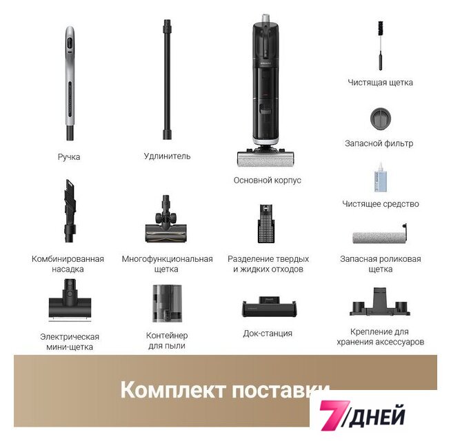 Пылесос Dreame H14 Dual Wet and Dry Vacuum (международная версия) - Изображение №15 — Интернет-магазин 7 дней