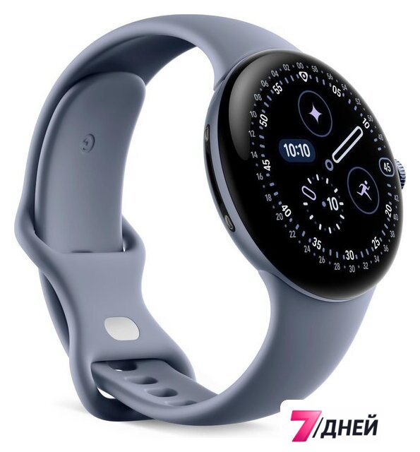 Умные часы Google Pixel Watch 4 LTE 45 мм (лунный камень/лунный камень, спортивный силиконовый ремешок) - Изображение №2 — Интернет-магазин 7 дней