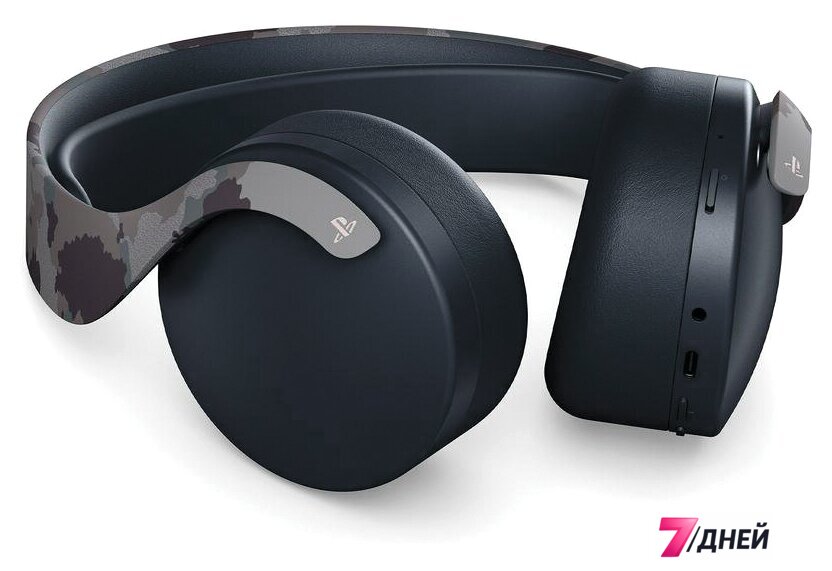 Наушники Sony PS5 Pulse 3D (серый камуфляж) - Изображение №3 — Интернет-магазин 7 дней