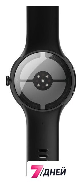 Умные часы Google Pixel Watch 4 LTE 45 мм (черный матовый/обсидиан, спортивный силиконовый ремешок) - Изображение №4 — Интернет-магазин 7 дней