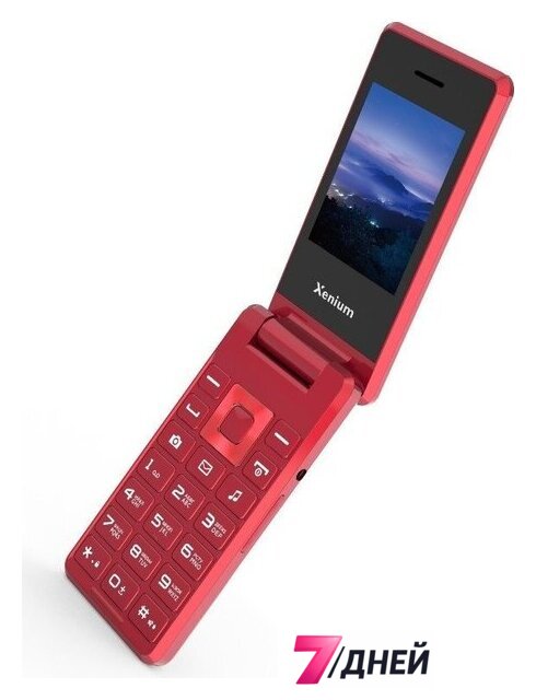Кнопочный телефон Xenium X600 (красный) - Изображение №7 — Интернет-магазин 7 дней