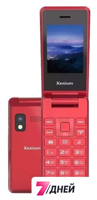 Кнопочный телефон Xenium X600 (красный) - Изображение №1 — Интернет-магазин 7 дней