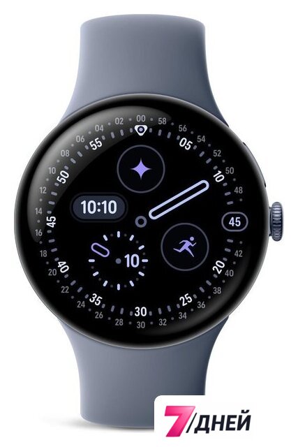 Умные часы Google Pixel Watch 4 45 мм (лунный камень/лунный камень, спортивный силиконовый ремешок) - Изображение №3 — Интернет-магазин 7 дней