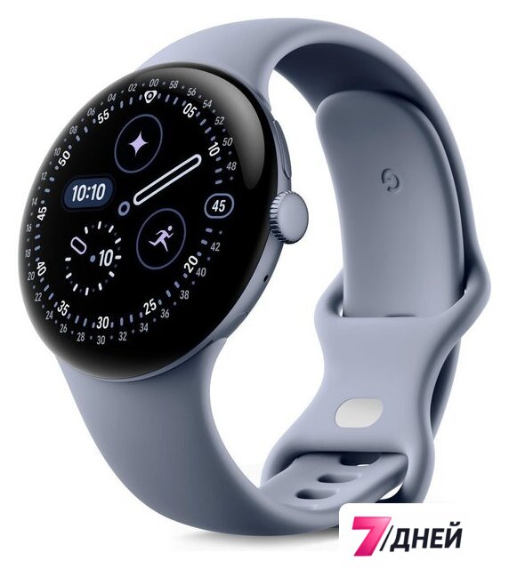 Умные часы Google Pixel Watch 4 45 мм (лунный камень/лунный камень, спортивный силиконовый ремешок) - Изображение №1 — Интернет-магазин 7 дней