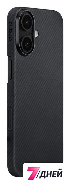 Чехол для телефона Pitaka Ultra-Slim для iPhone 17 (600D Black/Grey Twill) - Изображение №5 — Интернет-магазин 7 дней