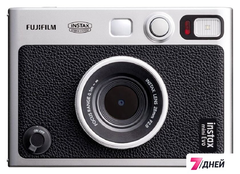 Фотоаппарат Fujifilm Instax Mini Evo (серебристый/черный) - Изображение №1 — Интернет-магазин 7 дней