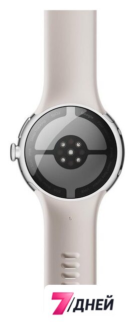 Умные часы Google Pixel Watch 4 41 мм (глянцевый серебристый/фарфор, спортивный силиконовый ремешок) - Изображение №6 — Интернет-магазин 7 дней