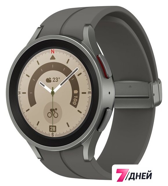 Умные часы Samsung Galaxy Watch 5 Pro 45 мм (серый титан) - Изображение №1 — Интернет-магазин 7 дней