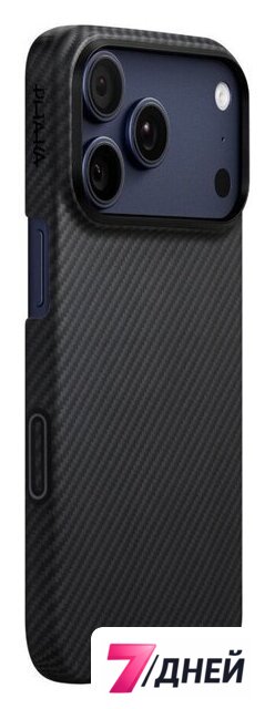 Чехол для телефона Pitaka Ultra-Slim для iPhone 17 Pro (600D Black/Grey Twill) - Изображение №6 — Интернет-магазин 7 дней
