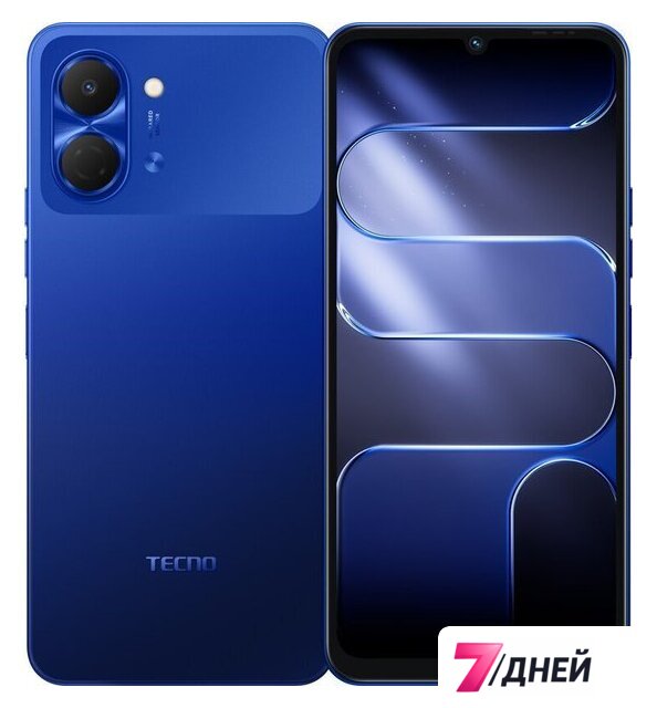 Телефон Tecno Spark Go 3 KN3 4GB/64GB (синий) - Изображение №1 — Интернет-магазин 7 дней