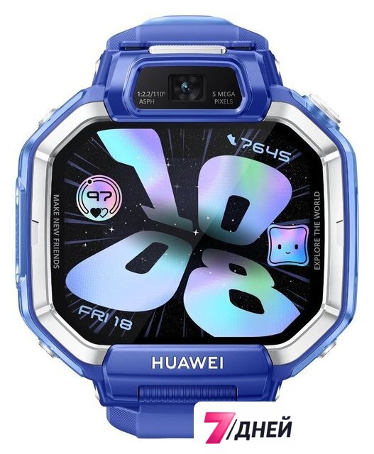 Детские умные часы Huawei Watch Kids X1 (синий, с синим ремешком, международная версия) - Изображение №1 — Интернет-магазин 7 дней