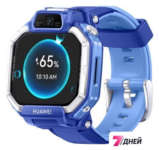 Детские умные часы Huawei Watch Kids X1 (синий, с синим ремешком, международная версия) - Изображение №6 — Интернет-магазин 7 дней