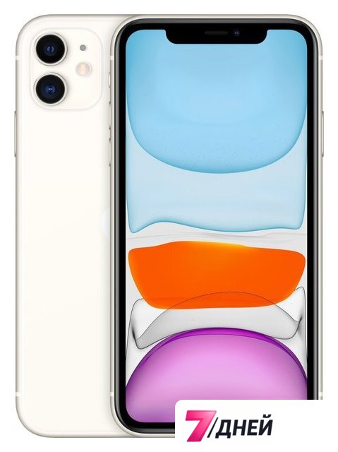 Телефон Apple iPhone 11 128GB (белый) - Изображение №1 — Интернет-магазин 7 дней
