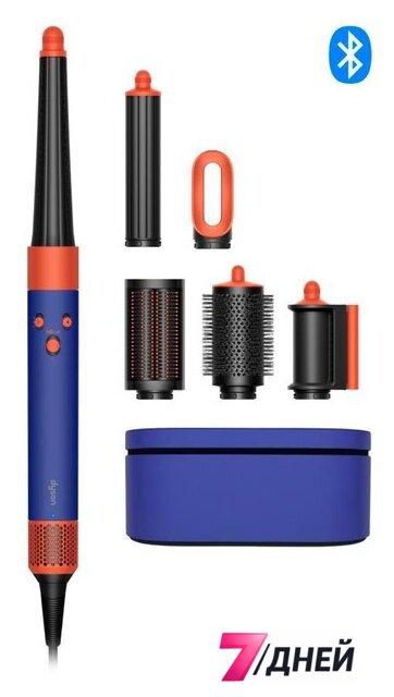 Фен-стайлер Dyson Airwrap Complete Long HS08 i.d. (с переходником на евровилку, синие румяна/топаз) - Изображение №1 — Интернет-магазин 7 дней