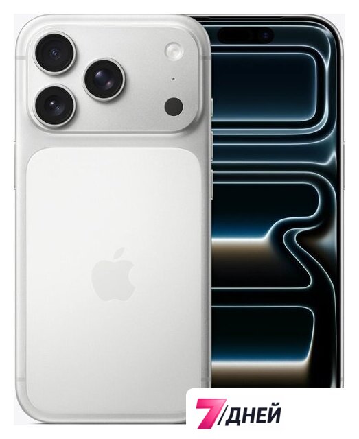 Телефон Apple iPhone 17 Pro Dual eSim 512GB (серебристый) - Изображение №1 — Интернет-магазин 7 дней