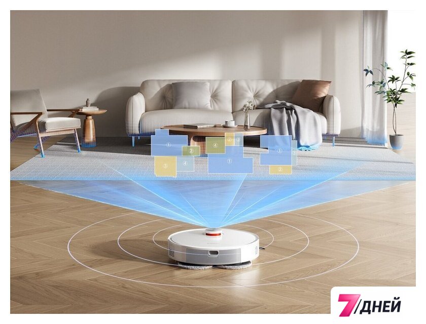 Робот-пылесос Xiaomi Robot Vacuum S40 Pro OV71GL (евровилка, белый) - Изображение №16 — Интернет-магазин 7 дней