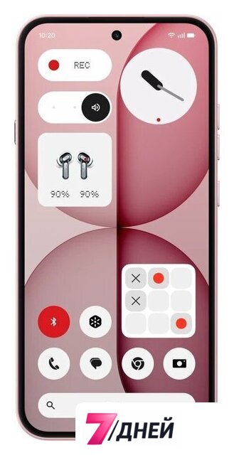 Телефон Nothing Phone (4a) 12GB/256GB (розовый) - Изображение №2 — Интернет-магазин 7 дней