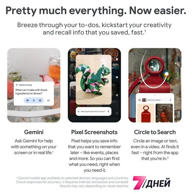 Телефон Google Pixel 9 Pro 16GB/512GB (обсидиан) - Изображение №7 — Интернет-магазин 7 дней