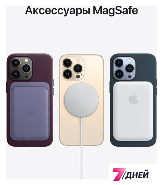 Телефон Apple iPhone 13 Pro Max 128GB (серебристый) - Изображение №10 — Интернет-магазин 7 дней