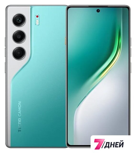 Телефон Tecno Camon 40 8GB/256GB (морской зеленый) - Изображение №1 — Интернет-магазин 7 дней