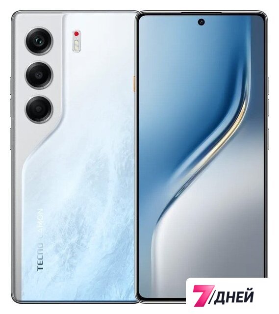 Телефон Tecno Camon 40 8GB/256GB (ледяной белый) - Изображение №1 — Интернет-магазин 7 дней