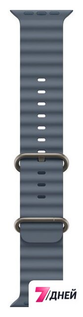 Умные часы Apple Watch Ultra 3 LTE 49 мм (титановый корпус, природный/синий, ремешок из эластомера) - Изображение №3 — Интернет-магазин 7 дней