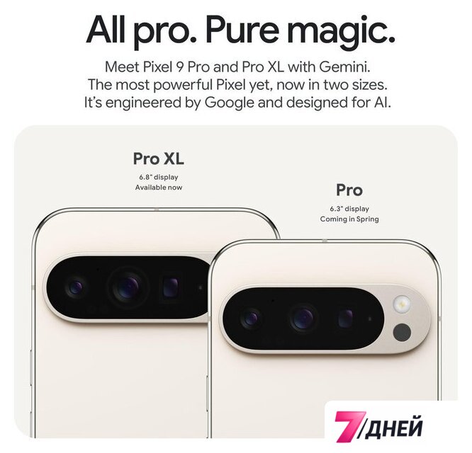 Телефон Google Pixel 9 Pro 16GB/256GB (фарфор) - Изображение №3 — Интернет-магазин 7 дней