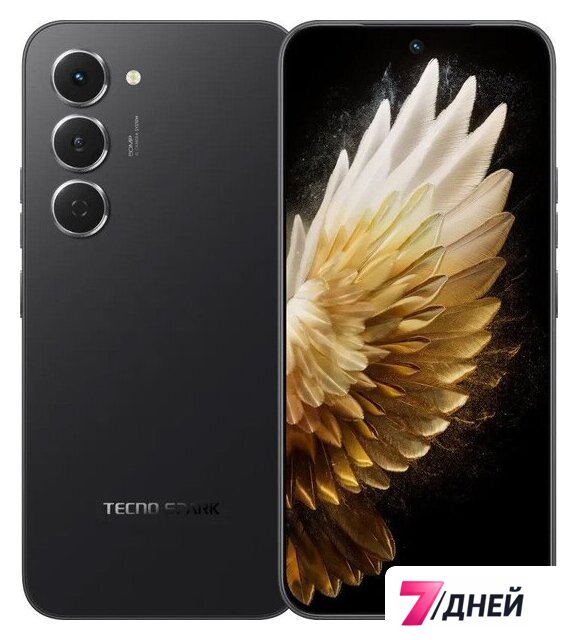 Телефон Tecno Spark 40 Pro 8GB/256GB (чернильный черный) - Изображение №1 — Интернет-магазин 7 дней