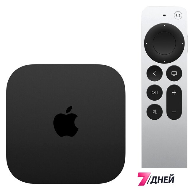 Смарт-приставка Apple TV 4K 128GB (3-е поколение) - Изображение №1 — Интернет-магазин 7 дней