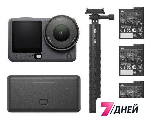 Экшен-камера DJI Osmo Action 6 Adventure Combo - Изображение №1 — Интернет-магазин 7 дней