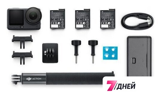 Экшен-камера DJI Osmo Action 6 Adventure Combo - Изображение №4 — Интернет-магазин 7 дней