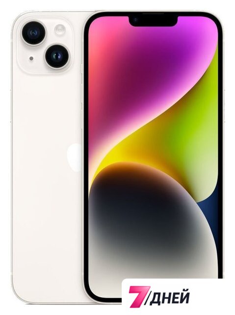 Телефон Apple iPhone 14 Plus eSIM 256GB (звездный) - Изображение №1 — Интернет-магазин 7 дней