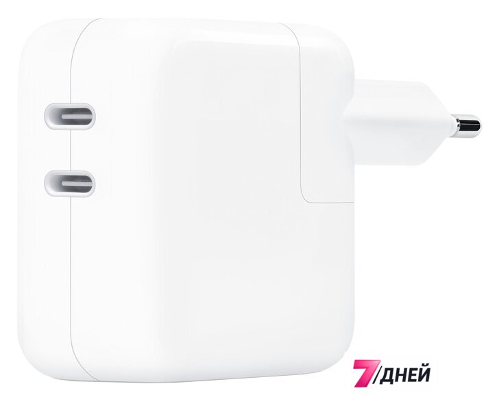 Сетевое зарядное Apple 35W Dual USB-C Port EU Power Adapter - Изображение №1 — Интернет-магазин 7 дней
