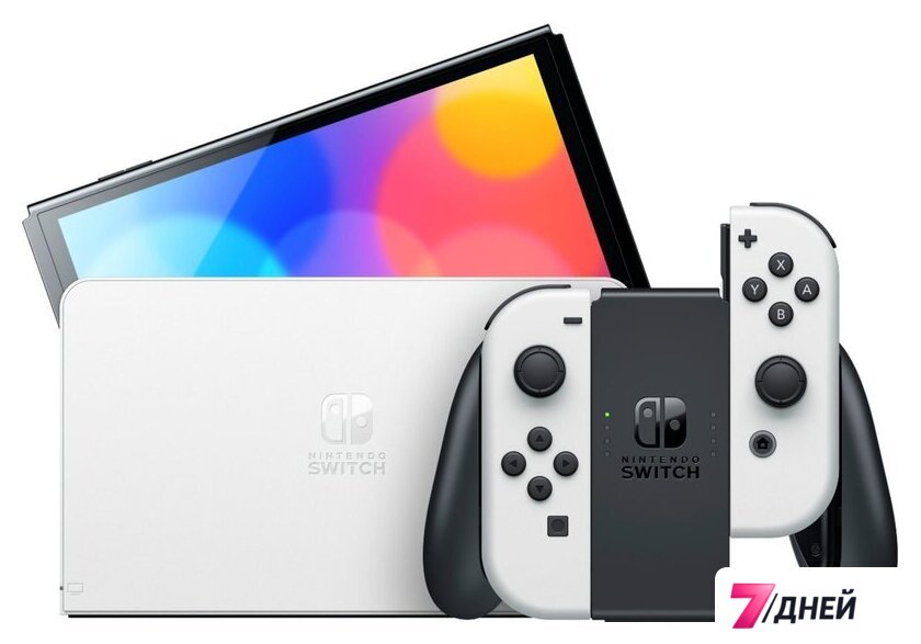 Игровая приставка Nintendo Switch OLED (белый) - Изображение №3 — Интернет-магазин 7 дней