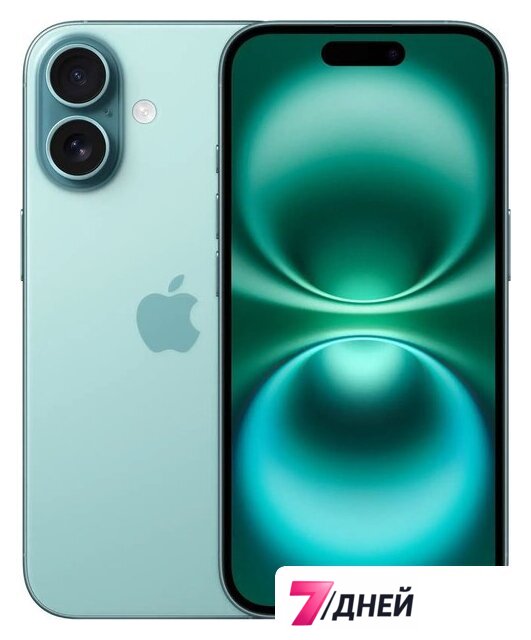 Телефон Apple iPhone 16 256GB (бирюзовый) - Изображение №1 — Интернет-магазин 7 дней
