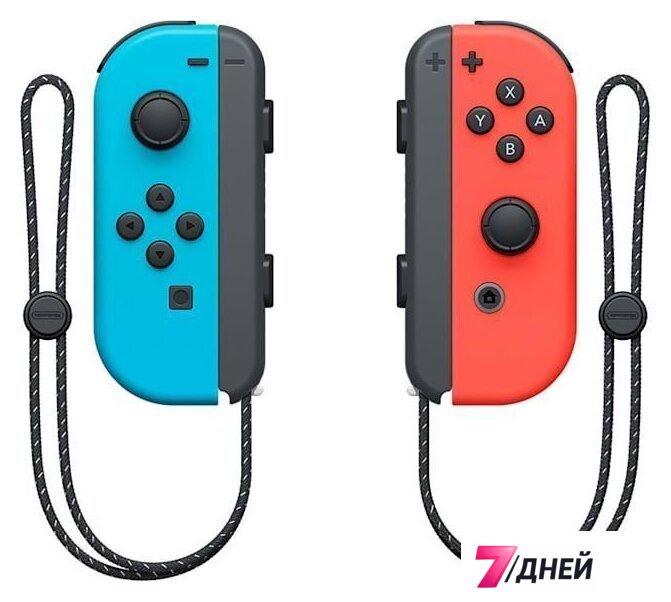 Игровая приставка Nintendo Switch OLED (черный, с неоновыми Joy-Con) - Изображение №4 — Интернет-магазин 7 дней