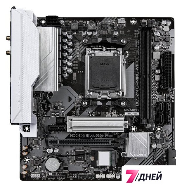 Материнская плата Gigabyte B650M Gaming WiFi6E (rev. 1.2) - Изображение №1 — Интернет-магазин 7 дней