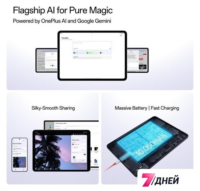 Планшет OnePlus Pad Go 2 Wi-Fi 8GB/128GB (сиреневый) - Изображение №8 — Интернет-магазин 7 дней