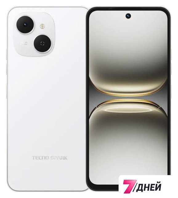 Телефон Tecno Spark 40C 4GB/128GB (белый) - Изображение №1 — Интернет-магазин 7 дней