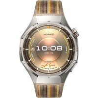Умные часы Huawei Watch GT 6 Pro 46 мм (серебристый, с коричневым плетеным ремешком, международная версия) - Превью изображения №2 — Интернет-магазин 7 дней