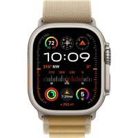 Умные часы Apple Watch Ultra 2 LTE 49 мм (титановый корпус, титановый/бежевый, ремешок из полиэстера L) - Превью изображения №2 — Интернет-магазин 7 дней