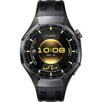 Умные часы Huawei Watch GT 6 Pro 46 мм (черный, с черным силиконовым ремешком, международная версия) - Превью изображения №2 — Интернет-магазин 7 дней