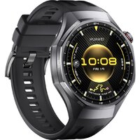 Умные часы Huawei Watch GT 6 Pro 46 мм (черный, с черным силиконовым ремешком, международная версия) - Превью изображения №3 — Интернет-магазин 7 дней