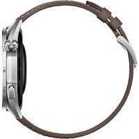 Умные часы Huawei Watch GT 6 46 мм (серебристый, с коричневым кожаным ремешком, международная версия) - Превью изображения №5 — Интернет-магазин 7 дней
