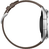 Умные часы Huawei Watch GT 6 46 мм (серебристый, с коричневым кожаным ремешком, международная версия) - Превью изображения №6 — Интернет-магазин 7 дней