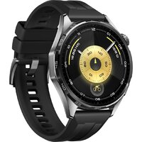 Умные часы Huawei Watch GT 6 46 мм (черный, с черным силиконовым ремешком, международная версия) - Превью изображения №3 — Интернет-магазин 7 дней
