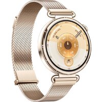 Умные часы Huawei Watch GT 6 41 мм (золотистый, с золотистым миланским браслетом, международная версия) - Превью изображения №3 — Интернет-магазин 7 дней