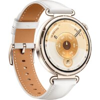 Умные часы Huawei Watch GT 6 41 мм (золотистый, с белым кожаным ремешком, международная версия) - Превью изображения №3 — Интернет-магазин 7 дней