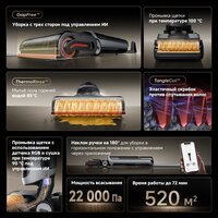 Вертикальный моющий пылесос Dreame H15 Pro Heat wet and dry Vacuum Cleaner (евровилка) - Превью изображения №19 — Интернет-магазин 7 дней